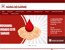 Tablet Screenshot of laboratoriomariadocarmo.com.br